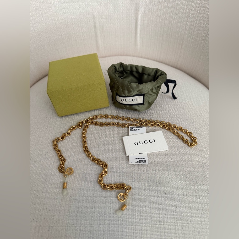 Gucci Glasses Chain With Interlocking G.
